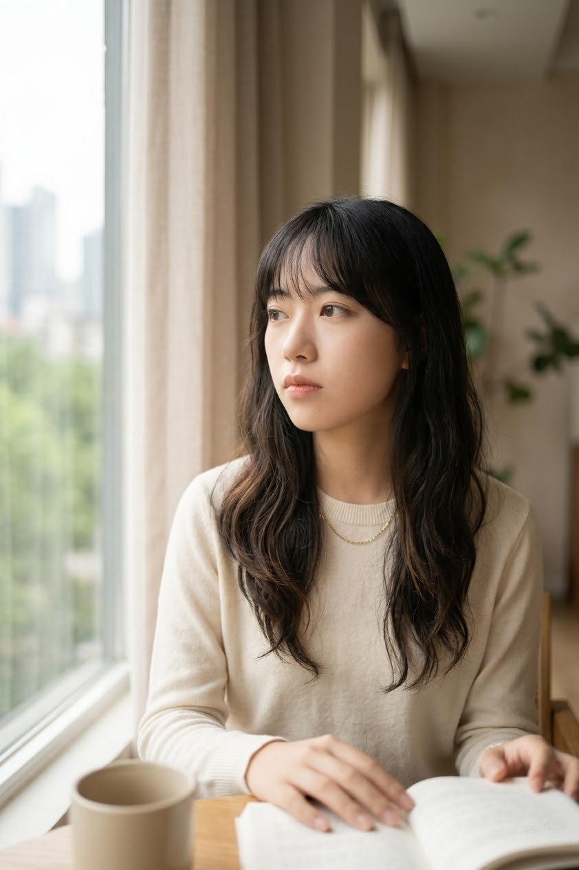 初花 忧郁风 写实写真