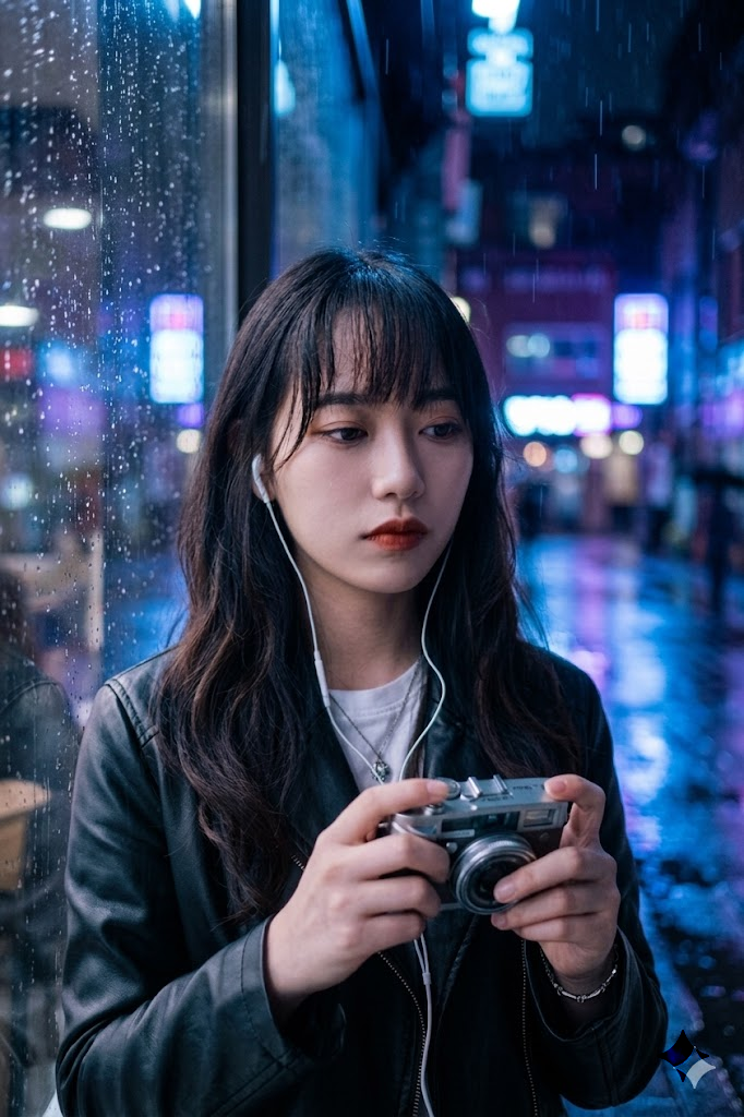 初花｜忧郁写真（换风格·霓虹雨夜版）
