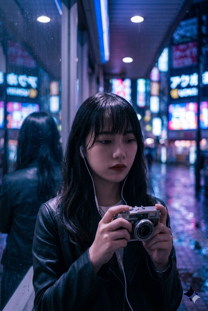 初花｜忧郁写真（换风格·霓虹雨夜版）