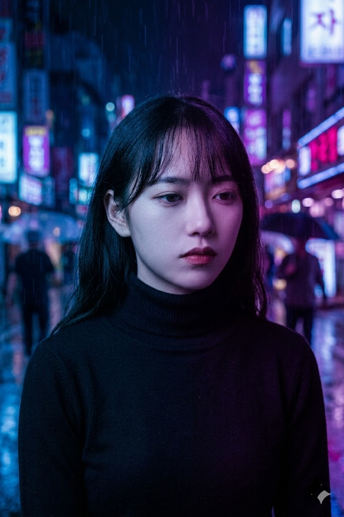 初花｜忧郁写真（换风格·霓虹雨夜版）